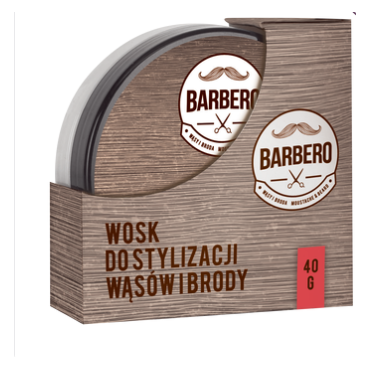 Barbero -   Barbero wosk do stylizacji wąsów i brody, 40 g
